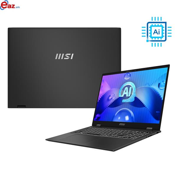 MSI Prestige 16 AI Studio B1VFG 082VN | Intel&#174; Core™ Ultra 9 185H | 32GB | 1TB SSD PCIe | GeForce RTX™ 4060 LapTop GPU with 8GB GDDR6 | 16 inch UHD+ OLED 100% DCI-P3 | Finger | LED KEY | 0724S